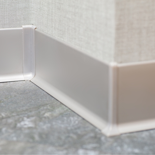 AL 60, Плинтус из алюминия, матовый серебристый, 2.5 м