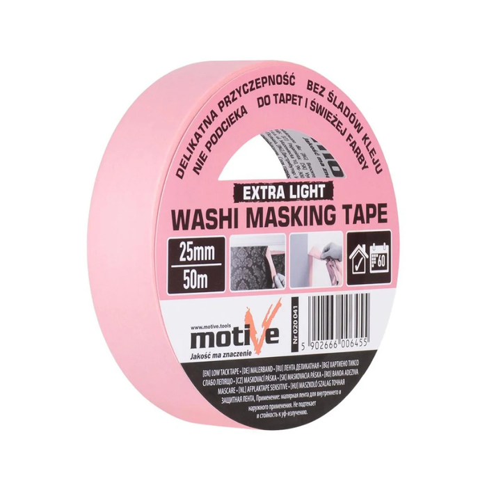 Лента малярная Washi Extra Light 25мм\50м Motive