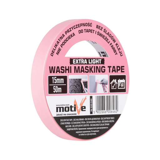 Bandă mascare Washi Extra Light 15mm\50m Motive