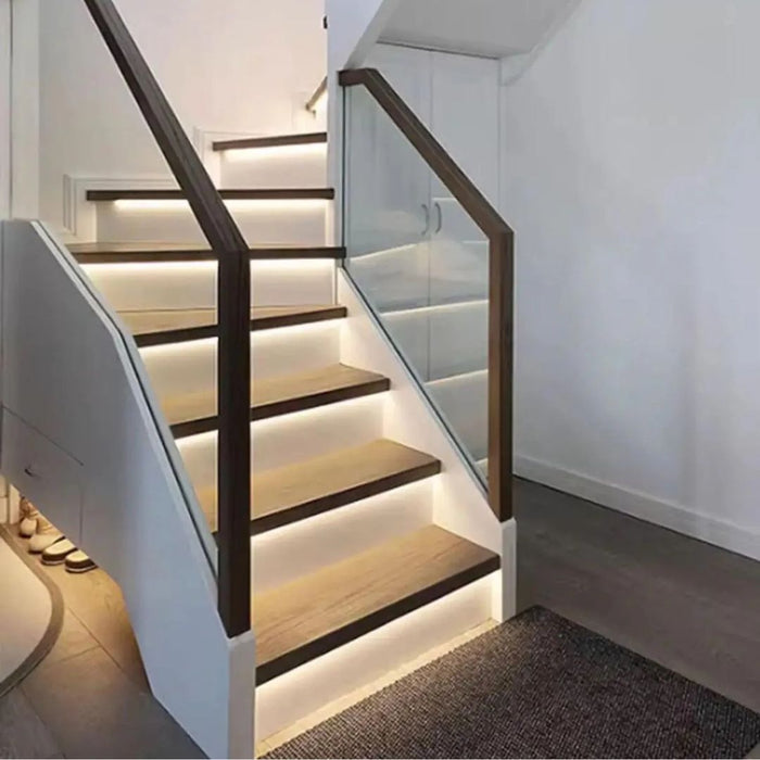 CT10L Profil aluminiu cu bandă difuzie LED pentru trepte, Black Matt Chisinau