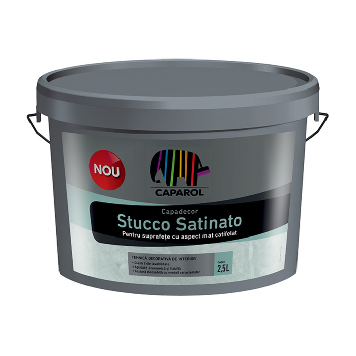 Masă de șpaclu pe bază de dispersii Capadecor Stucco Satinato