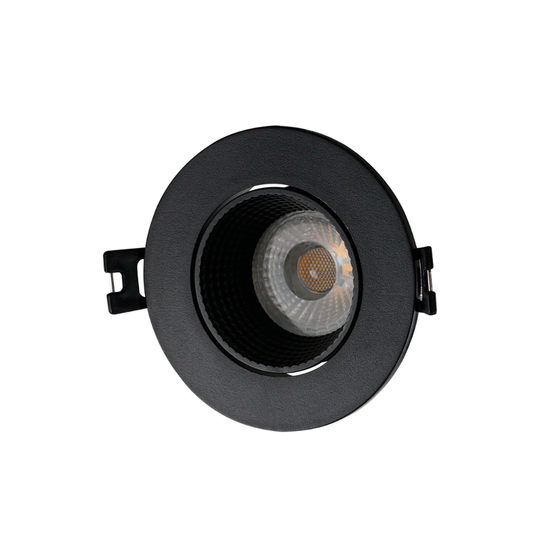 DK/EU-3061-BK, GU10,спот встраиваемый ,черный ,пластик, круглый