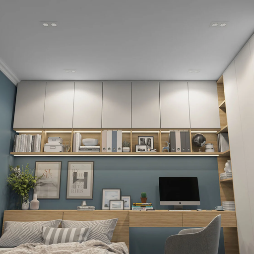 DK/EU-3072-WH, GU10, spot incastrat, alb, plastic, patrat