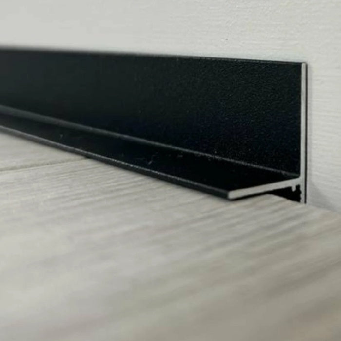 AL16×20, mini plintă pentru pardoseli, Black Matt, 2.5m