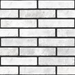 Клинкерная панель Brick white 3cmm²