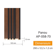 Panou de perete AP 058-70 Decolux