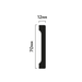 Plinta HiWood B70V1 (7cm) (2m)