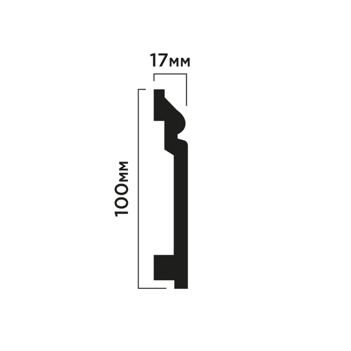 Plinta HiWood BA100 (10cm) (2m)
