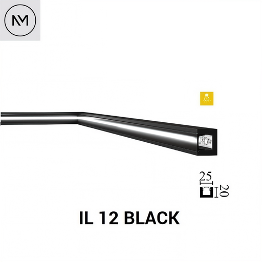 Плинтус IL 12 Black WALLSTYL, NOËL & MARQUET
