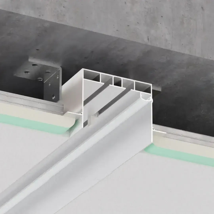 Profil ascuns cornisa, alb