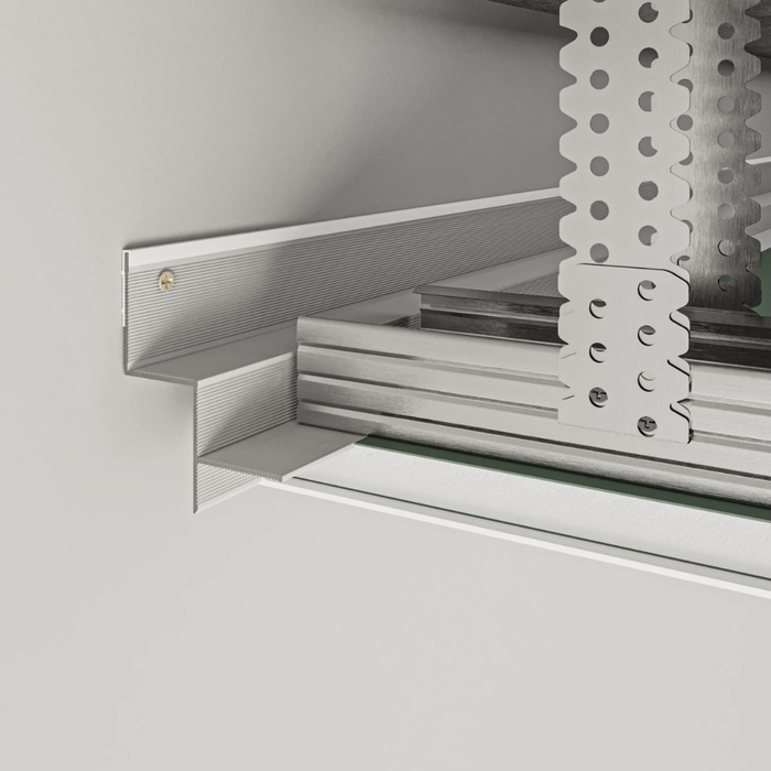 Профиль теневого шва для гипскартона 12мм 2.5м PolPotolok AST20B