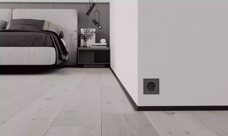 AL16×20, mini plintă pentru pardoseli, Black Matt, 2.5m