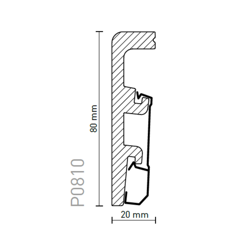 Plinta polimer Vega P0810 2.4m/l